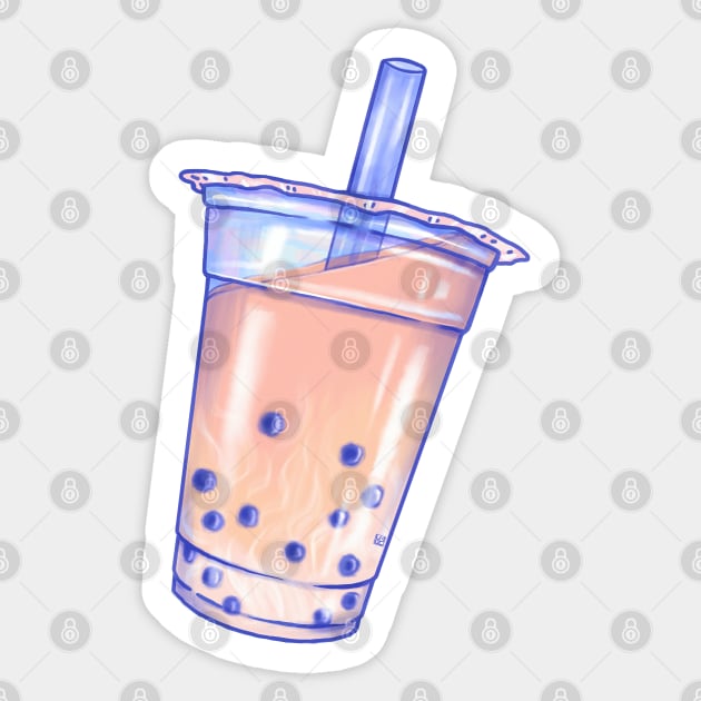 Bubble Tea Sticker by LauraOConnor